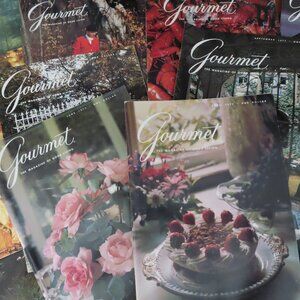 Lot of 12 Vintage 1977 Gourmet Magazines